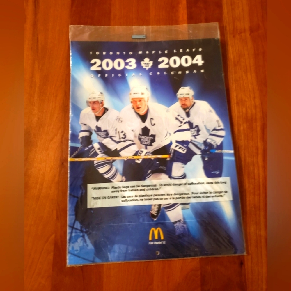 2003 2004 Toronto Maple Leafs sealed Calendar